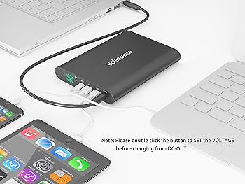 Volessence ポータブル電源 50000mAh大容量 急速充電 20V Amazon.com: Volessence 50000mAh Power Bank for Laptop, High